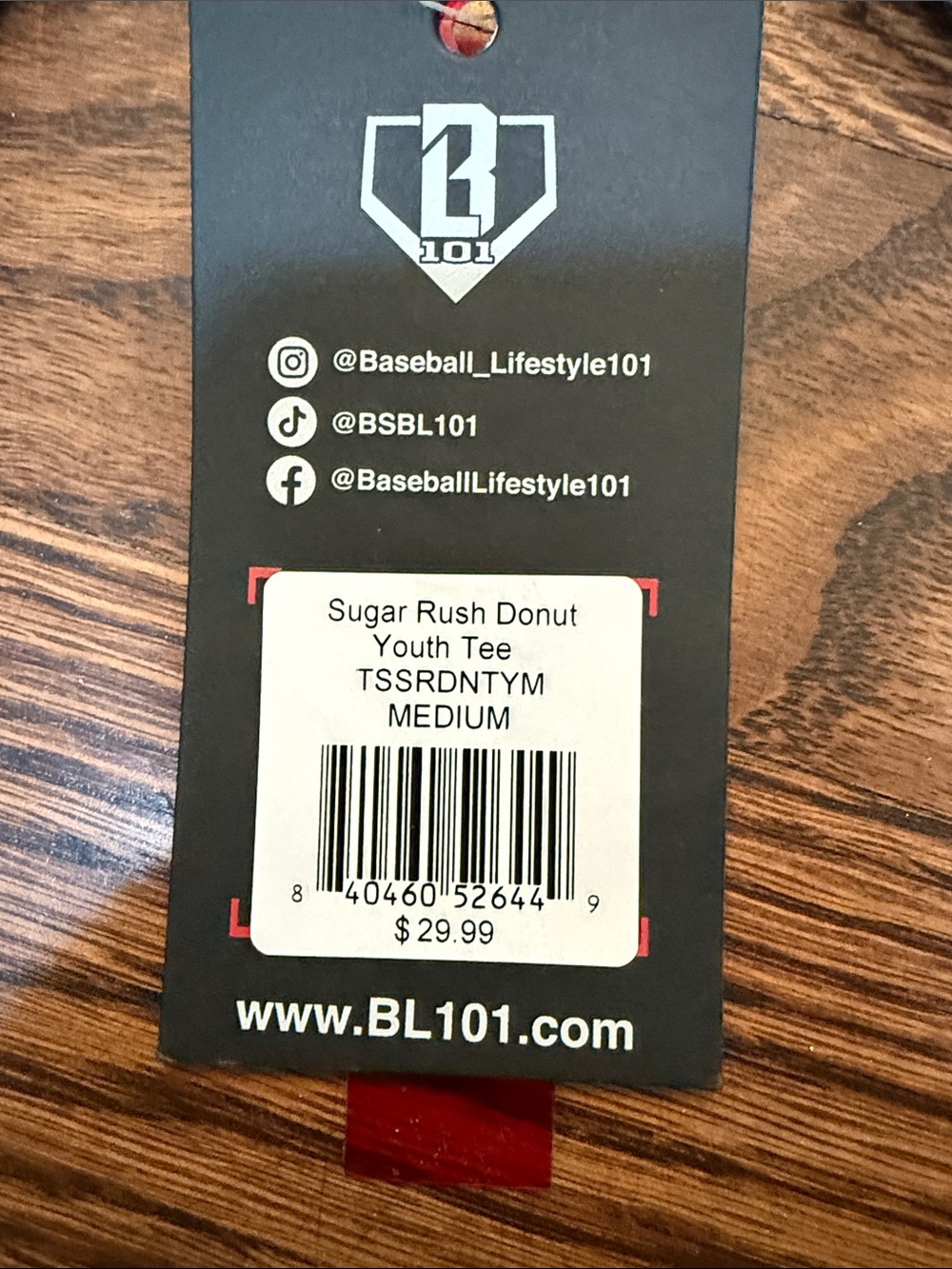NWT BL 101 (Baseball Lifestyle 101) tshirt in youth medium. - Picture 5 of 5